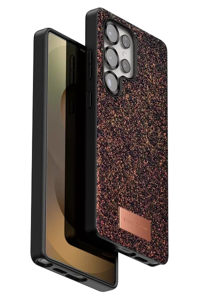 Onegif Samsung Galaxy S25 Ultra Bright Simli Kapak - Derin Mor ürün görseli 1