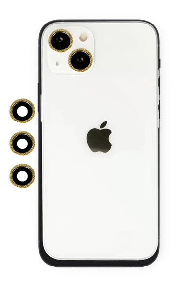 Newface Apple iPhone 14 Shine Kamera Lens - Gold ürün görseli 1