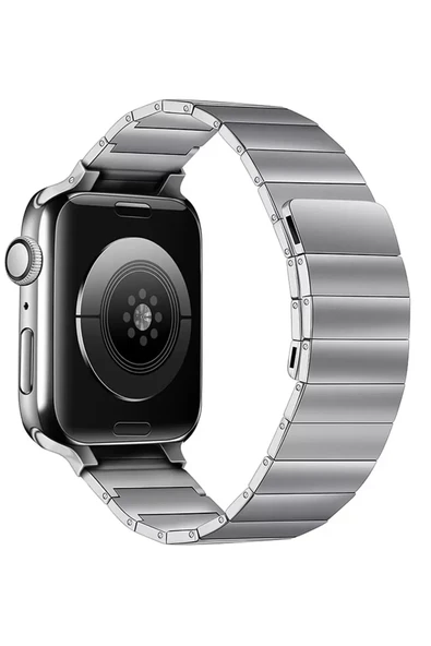 Newface Apple Watch 38mm KR404 Huks Kordon - Gümüş ürün görseli 1