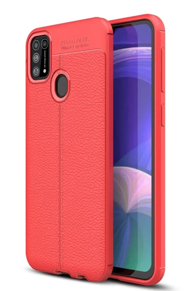 Newface Samsung Galaxy M31 Kılıf Auto Focus Kapak - Kırmızı ürün görseli 1