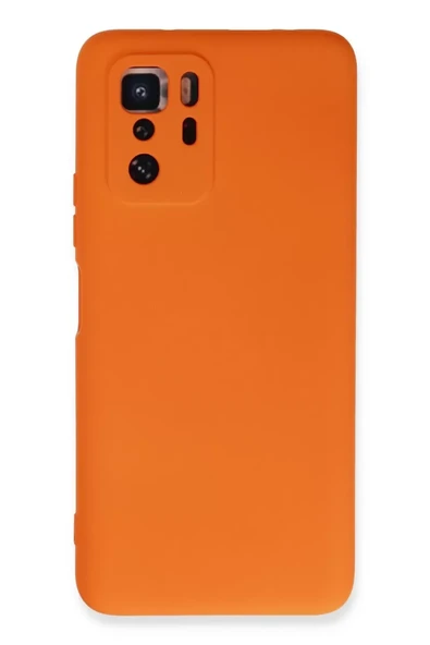 Newface Xiaomi Poco X3 GT Kılıf Nano içi Kadife Silikon - Turuncu ürün görseli 1