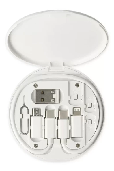 Konfulon SN06 3in1 Kablo ve Kart Düzenleyici - Beyaz ürün görseli 1