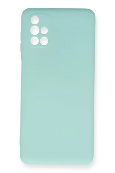 Newface Samsung Galaxy M51 Kılıf Nano içi Kadife Silikon - Turkuaz ürün görseli 1