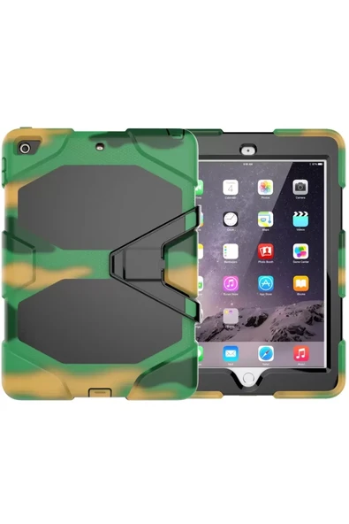 Newface Apple iPad 5 Air 9.7 Kılıf Griffin Tablet Kapak - Kamuflaj ürün görseli 1