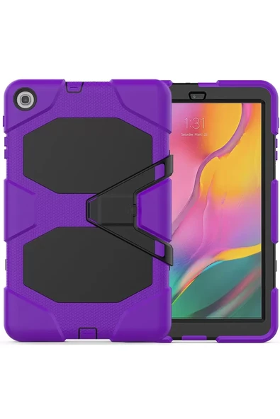 Newface Samsung Galaxy T510 Tab A 10.1 Kılıf Griffin Tablet Kapak - Mor ürün görseli 1