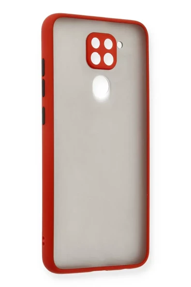 Newface Xiaomi Redmi Note 9 Kılıf Montreal Silikon Kapak - Kırmızı ürün görseli 1