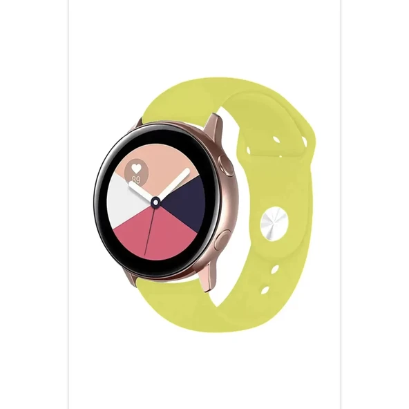 Newface Watch 22mm Klasik Kordon - Sarı - Resim 3