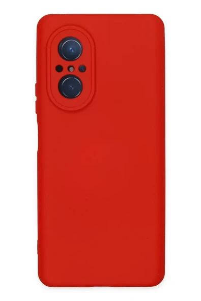 Newface Huawei Nova 9 SE Kılıf Nano içi Kadife Silikon - Kırmızı ürün görseli 1