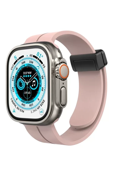 Newface Apple Watch 42mm KR412 Elegance Stylısh Kordon - Pudra ürün görseli 1