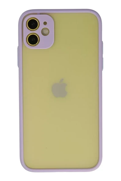 Newface Apple iPhone 11 Kılıf Montreal Silikon Kapak - Mor ürün görseli 1