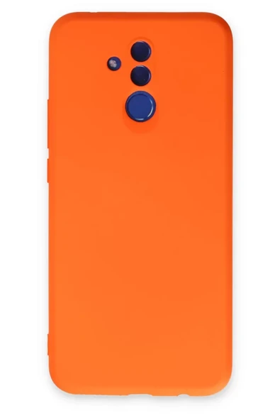 Newface Huawei Mate 20 Lite Kılıf Nano içi Kadife Silikon - Turuncu ürün görseli 1
