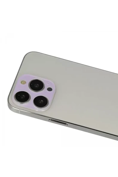 Newface Apple iPhone 13 Pro Max Rainbow Kamera Lens Koruma Cam - Mor ürün görseli 1