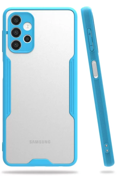 Newface Samsung Galaxy A52 Kılıf Platin Silikon - Mavi ürün görseli 1