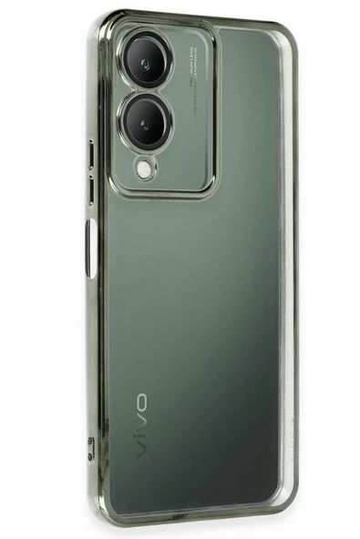 Newface Vivo Y17S Kılıf Razer Lensli Silikon - Yeşil ürün görseli 1