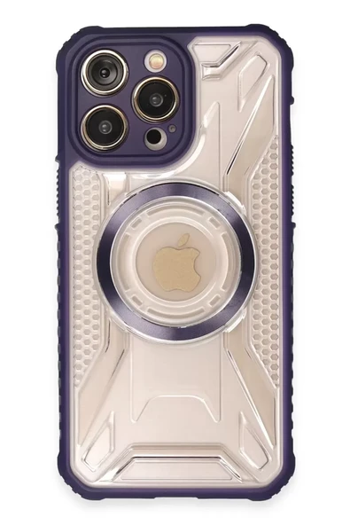 Newface Apple iPhone 14 Pro Max Kılıf Prag Magneticsafe Kapak - Derin Mor ürün görseli 1
