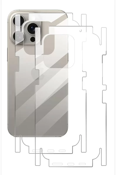 Newface Apple iPhone 16E 360 Full Body Arka Koruyucu - Resim 2