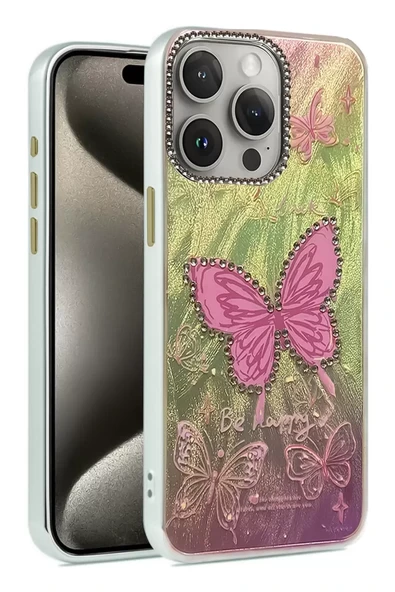 Newface Apple iPhone 14 Pro Kılıf Blade Aynalı Desenli Kapak - Desen 5 ürün görseli 1