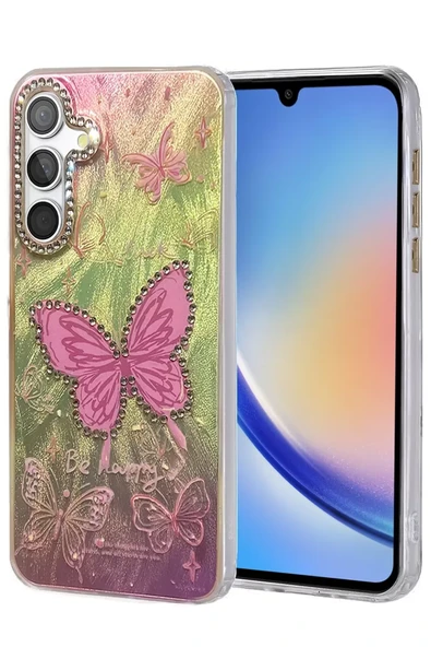 Newface Samsung Galaxy A34 5G Kılıf Blade Aynalı Desenli Kapak - Desen 5 ürün görseli 1