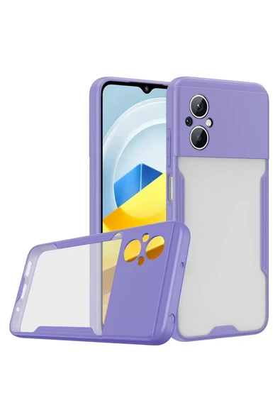 Newface Xiaomi Poco M5 Kılıf Platin Silikon - Lila ürün görseli 1