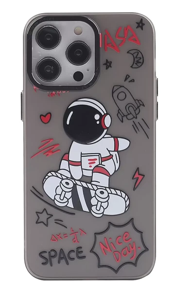 Newface Apple iPhone 14 Pro Max Kılıf Prada Desenli Kapak - Prada Siyah - 1 ürün görseli 1
