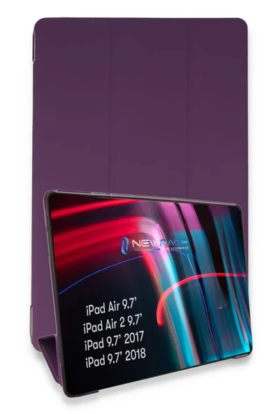 Newface Apple iPad 5 Air 9.7 Kılıf Tablet Smart Kılıf - Mor ürün görseli 1