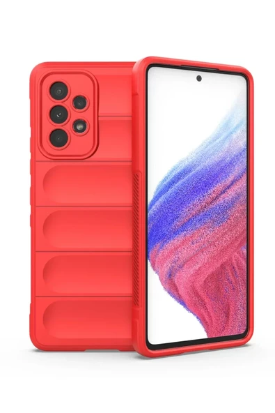 Newface Samsung Galaxy A53 5G Kılıf Optimum Silikon - Kırmızı ürün görseli 1