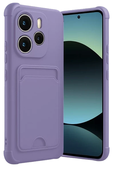 Newface Xiaomi Redmi Note 14 4G Kelvin Kartvizitli Silikon - Lila ürün görseli 1