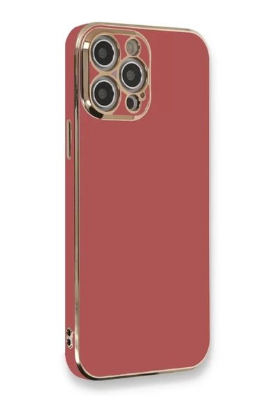 Newface Apple iPhone 12 Pro Kılıf Volet Silikon - Kırmızı ürün görseli 1