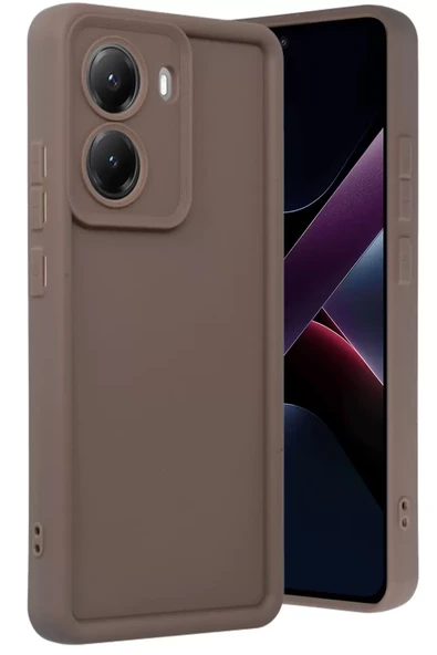Newface Xiaomi Poco X7 Pro Viera Silikon - Kahverengi ürün görseli 1