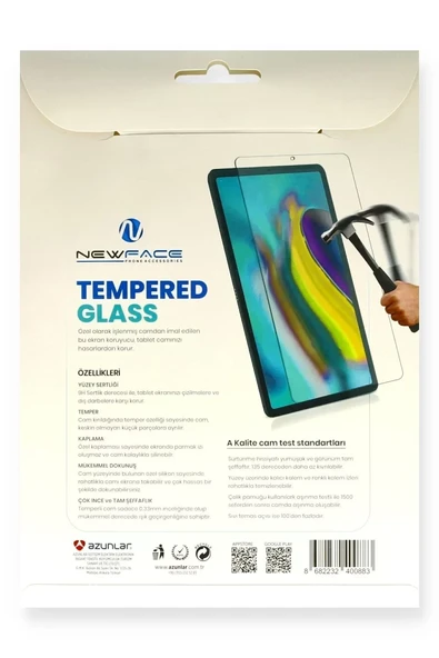 Newface Universal 6.8 Tablet Cam Ekran Koruyucu - Resim 3