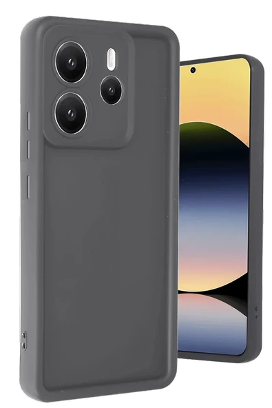 Newface Xiaomi Redmi Note 14 4G Kılıf Viera Silikon - Gri ürün görseli 1