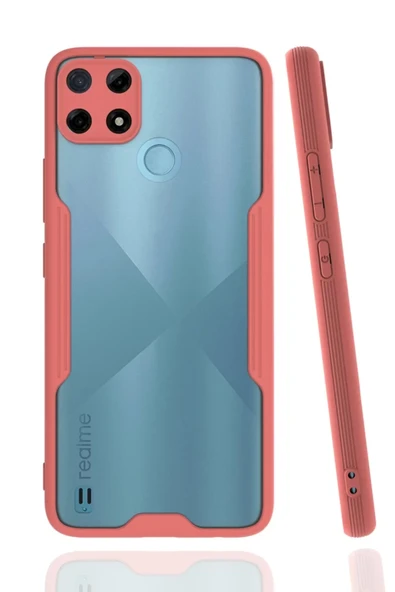 Newface Realme C25Y Kılıf Platin Silikon - Pembe ürün görseli 1