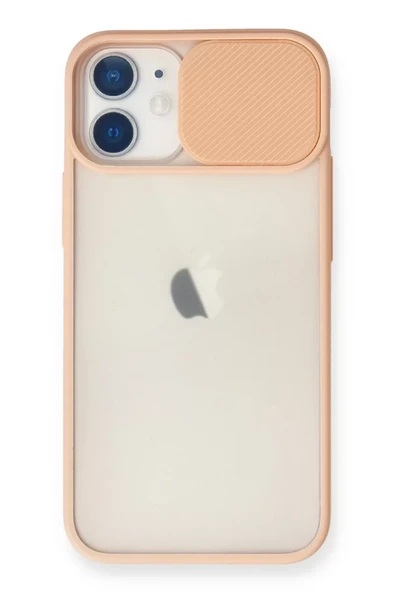Newface Apple iPhone 11 Kılıf Palm Buzlu Kamera Sürgülü Silikon - Pembe ürün görseli 1