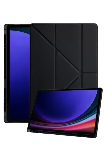 Newface Samsung Galaxy X930 Tab S11 Ultra 14.6 Kalemlikli Mars Tablet Kılıfı - Siyah ürün görseli 1