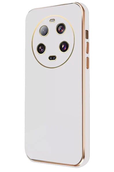 Newface Xiaomi Mi 14 Ultra Kılıf Volet Silikon - Beyaz ürün görseli 1