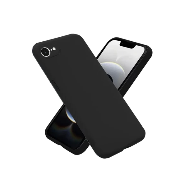 Newface Apple iPhone 16E Kılıf First Silikon - Siyah - Resim 2