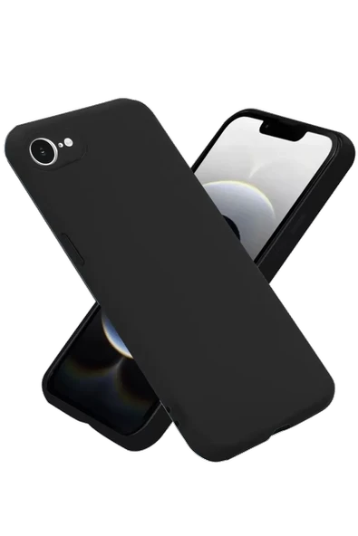 Newface Apple iPhone 16E Kılıf First Silikon - Siyah ürün görseli 1