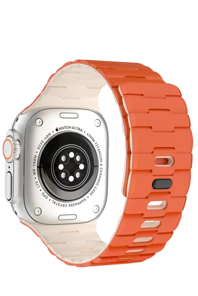 Newface Apple Watch Ultra 49mm Wowen Kordon - Turuncu ürün görseli 1