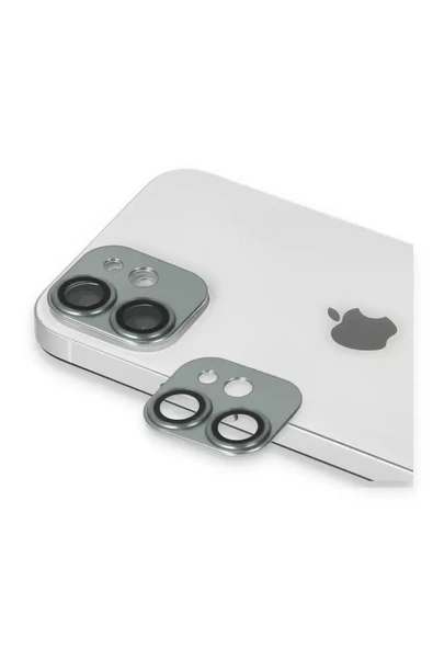 Newface Apple iPhone 11 Pers Alüminyum Kamera Lens - Yeşil ürün görseli 1