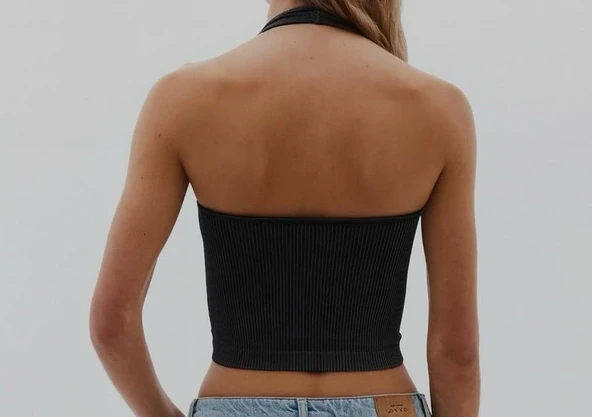 Crop Bluz & Body - Resim 2
