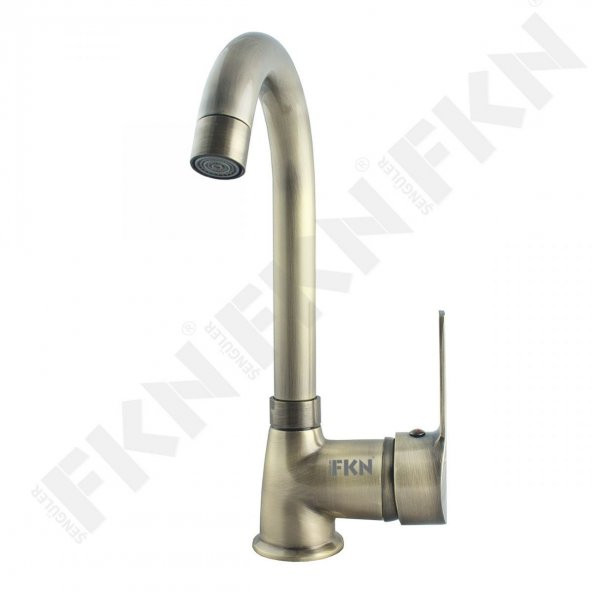 FKN Delta Mix Kuğu Antik Lavabo Bataryası ürün görseli 1