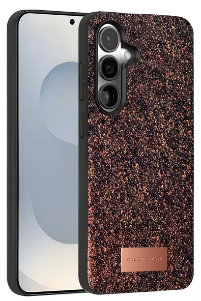 Onegif Samsung Galaxy S25 Bright Simli Kapak - Derin Mor ürün görseli 1