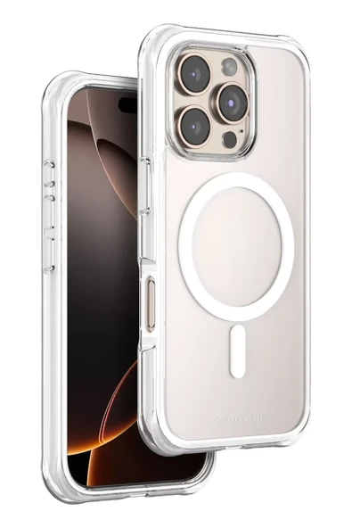 Onegif Apple iPhone 16 Pro Hulk Magsafe Kapak - Beyaz ürün görseli 1