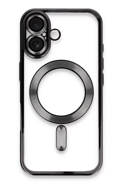 Newface Apple iPhone 16 Plus Kılıf Kross Magneticsafe Kapak - Siyah ürün görseli 1