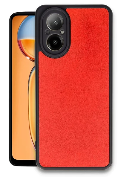 Newface Realme 12 Lite Kılıf Aras Deri Kapak - Kırmızı ürün görseli 1