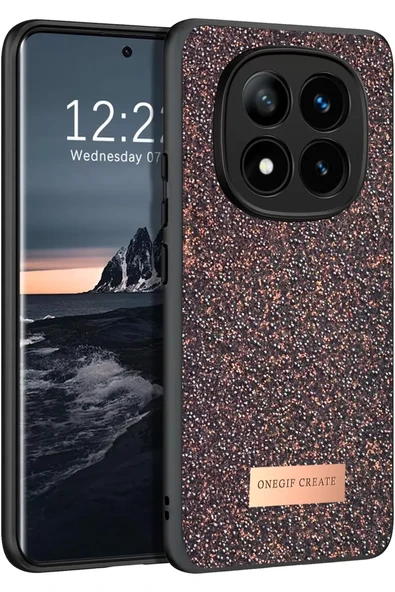 Onegif Xiaomi Redmi Note 14 Pro 4G Bright Simli Kapak - Derin Mor ürün görseli 1