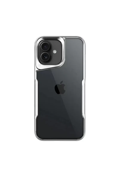 Newface Apple iPhone 16 Kılıf Boyi Silikon Kapak - Gümüş ürün görseli 1
