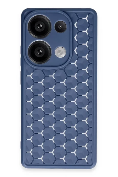 Newface Realme C65 Kılıf Petek Silikon Kapak - Lacivert ürün görseli 1
