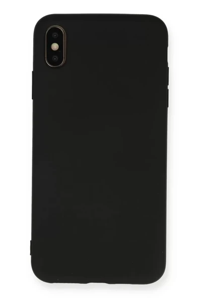 Newface Apple iPhone XS Max Kılıf Nano içi Kadife Silikon - Siyah ürün görseli 1