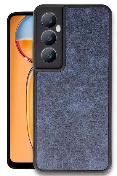 Newface Realme C65 Kılıf Aras Deri Kapak - Lacivert ürün görseli 1